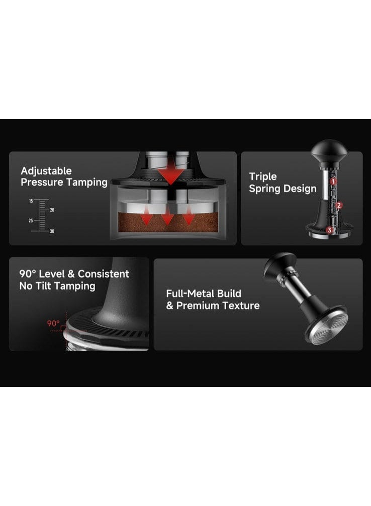 زيروهيرو مكبس ضغط قابل للتعديل ومعاير من زيرو هيرو - أداة باريستا 58 مم - Image 2